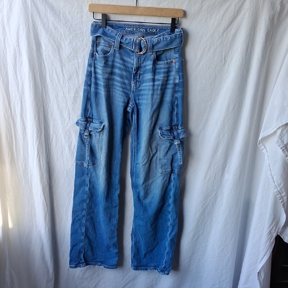 American Eagle Outfitters Cargo Denim Size 0 - Picture 4 of 16